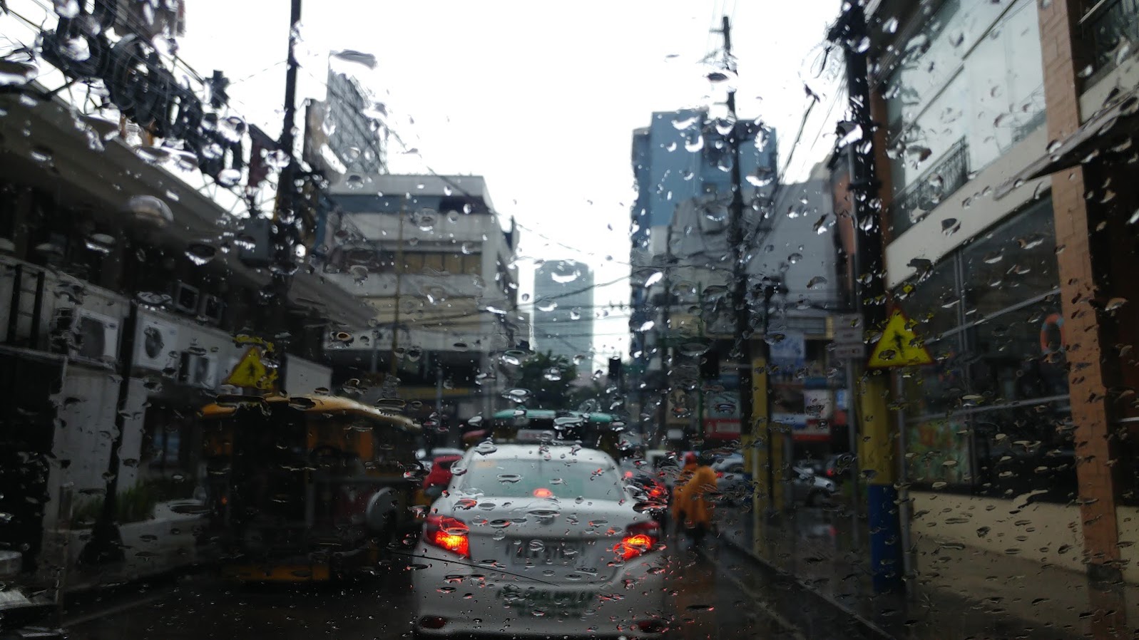 traffic and rain